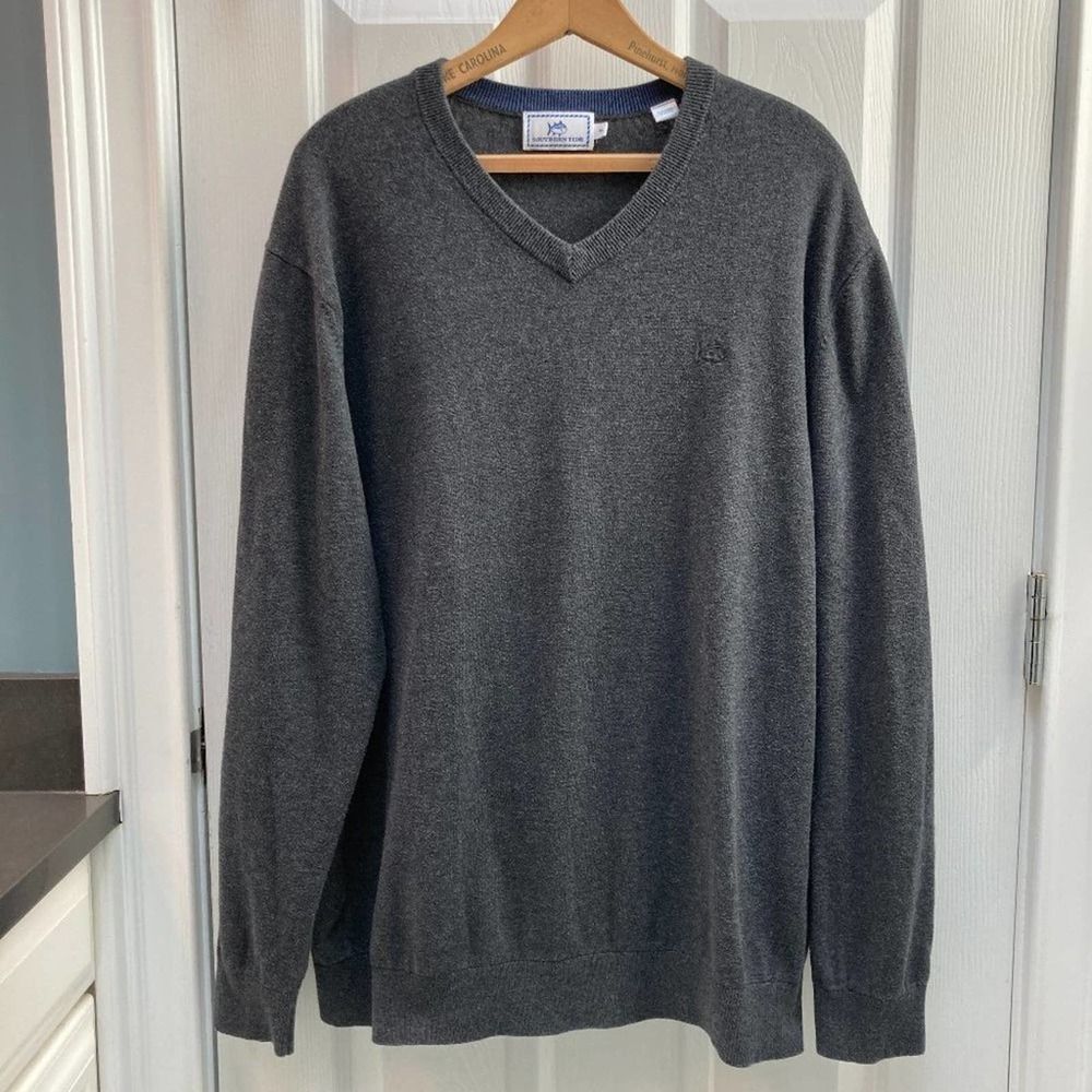 Southern Tide 100% Cotton V-Neck Sweater Size XL